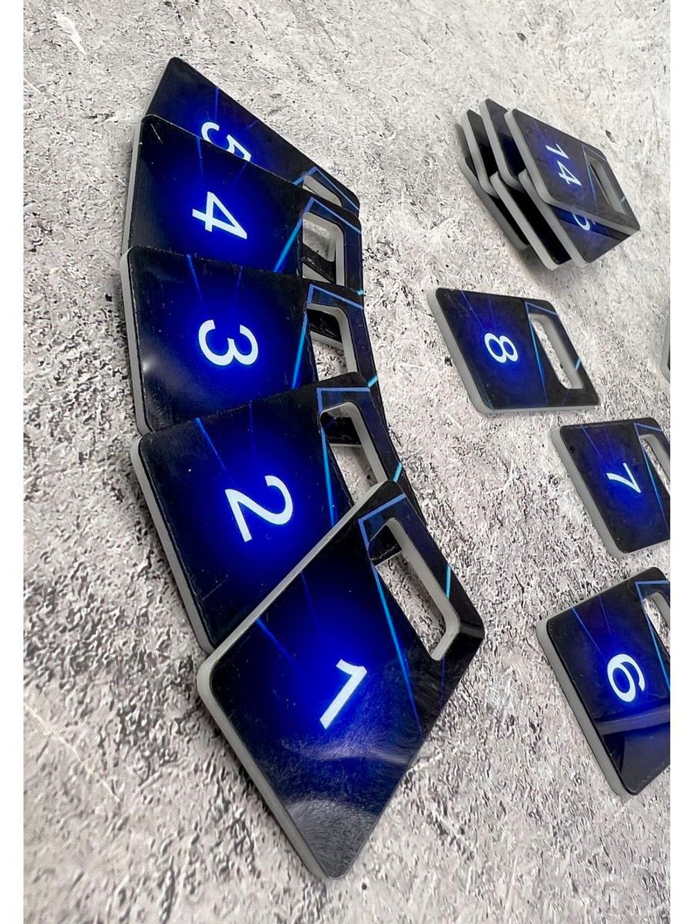 Номерки для ключей акрил 3х5 см