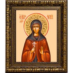 Ирина Фролова преподобномученица, послушница. Икона на холсте.