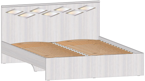 Кровать Диана 1600 Анкор светлый
