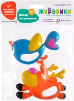 628914/Набор погремушек "Птичка и олень", 2 шт/35