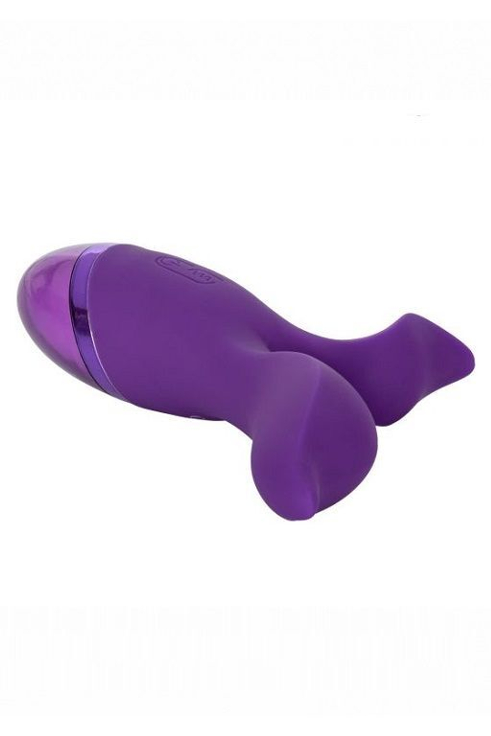Фиолетовый раздвоенный вибромассажер Aura Duo (Цвет: фиолетовый)