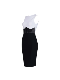 Платье бандажное с корсетом