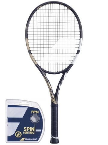 Теннисная ракетка Babolat Pure Drive Wimbledon + струны