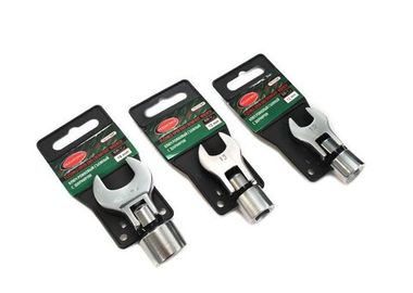 Ключ рожковый съемный с шарниром 10мм 3/8'', на пластиковом держателе RockForce##Rock FORCE RF-751310AF