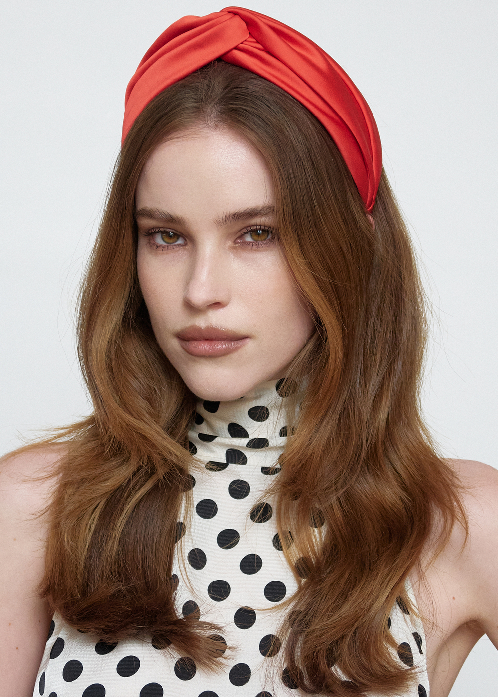 Ободок-узел красный