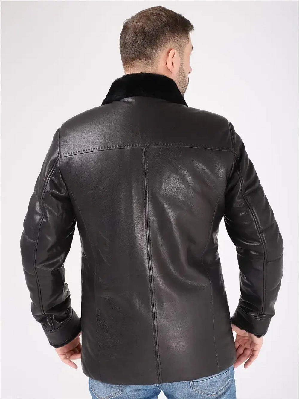 Дубленка мужская натуральная, на меху