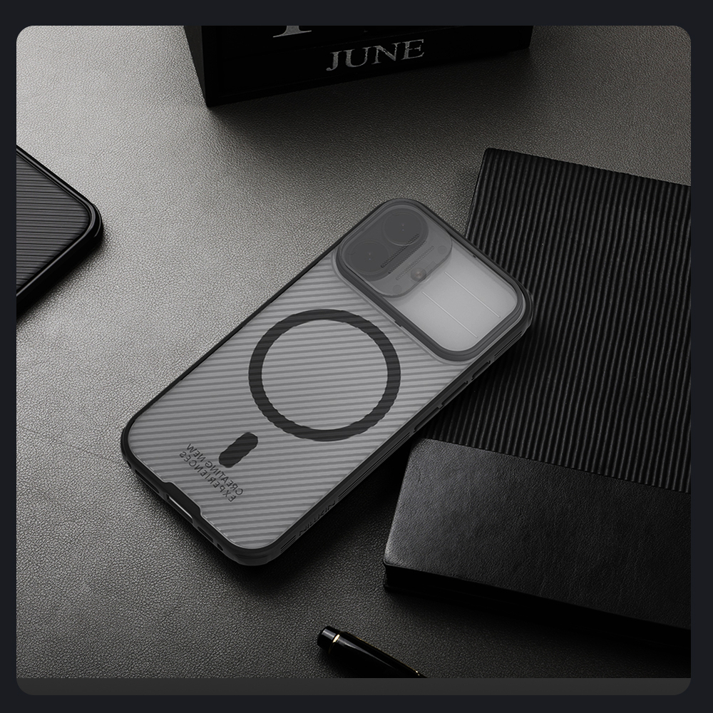 Чехол прозрачный тонированный c MagSafe на iPhone 17, серия CamShield Pro Magnetic от Nillkin