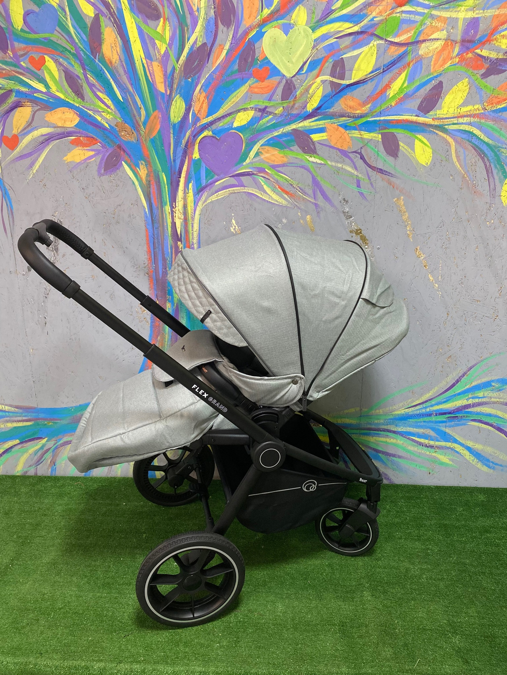 Коляска детская "FLEX GRAND" (2в1) RA072 Green Tea + сумка