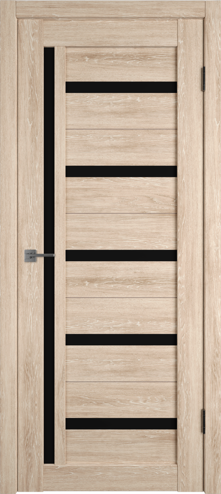 Дверь Atum 18 / Sand Vellum / Black Gloss / Владимирские двери
