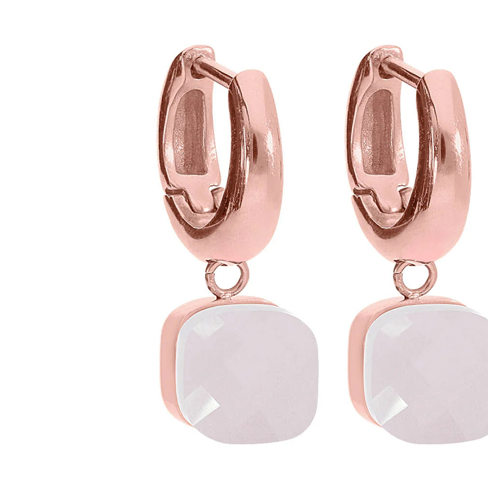 Серьги Qudo Firenze Dark Rose Opal 300020 R/RG