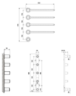 Полотенцесушитель электрический Vincea VTD-2H1GM, вороненая сталь, таймер