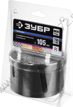 ЗУБР ПРОУНИВЕРСАЛ 105 мм, Коронка с твердосплавными резцами, Профессионал (29514-105)