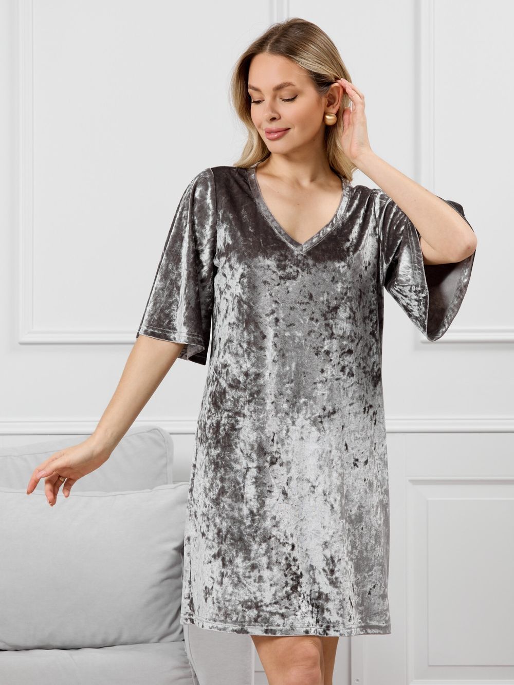 Туника Мерцание-1 Виотекс СЕРЫЙ