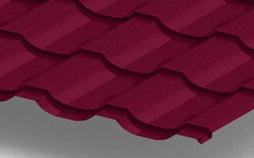 Металлочерепица Трамонтана с покрытием VikingMP®E, 0,50 мм, цвет RAL 3005