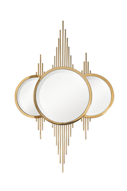 Зеркало декоративное 80х120см Garda Decor золотое стиль ар-деко