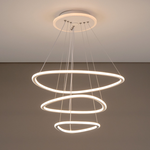 Citilux Неон Смарт CL731A330E RGB Умная подвесная люстра Белая