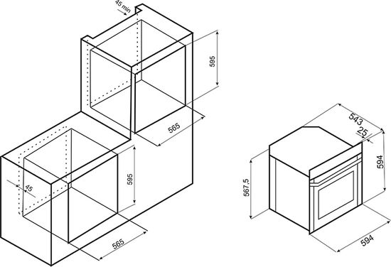 Электрический духовой шкаф EXITEQ F 60 TMR