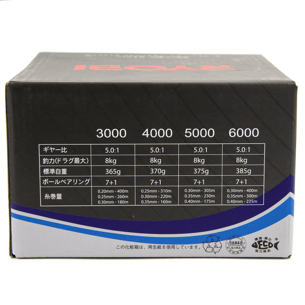 Катушка безынерционная с байтраннером Ryobi Caspro FS (4000, 7+1BB, мет. шпуля)