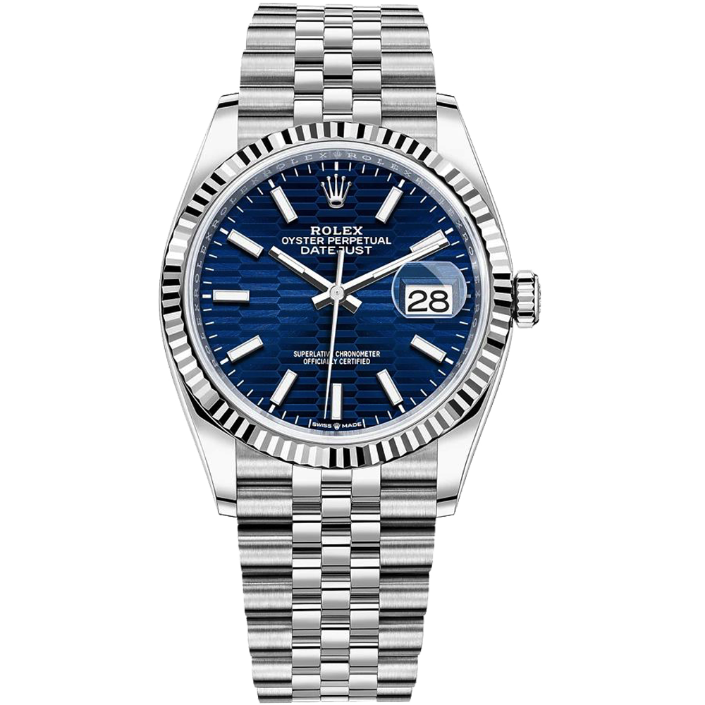 Rolex Datejust 41mm Oystersteel and White Gold Watch (126334-0032)