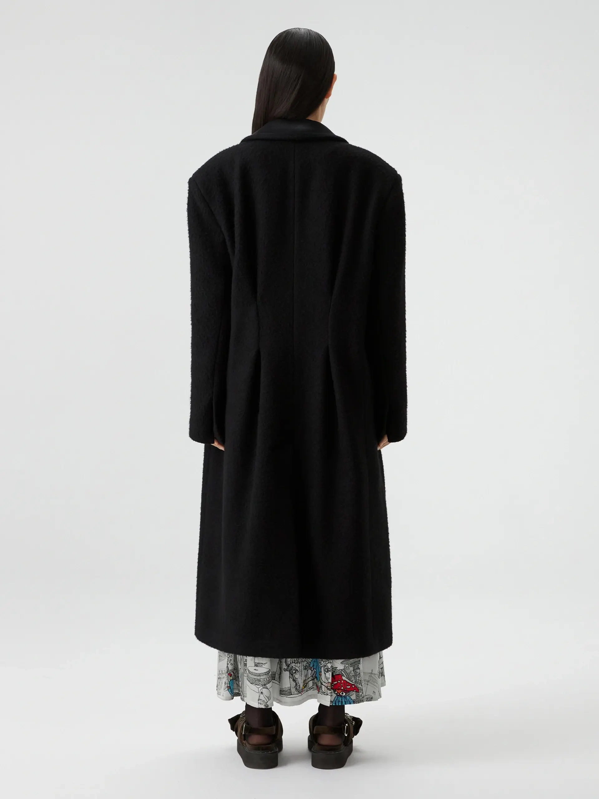 Тренч черный OLA OLA