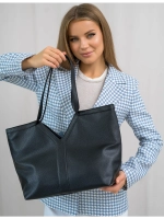 Сумка шоппер через плечо большая на молнии