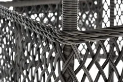 "Дольче" обеденная группа из искусственного ротанга, цвет графит