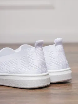 Мокасины летние текстильные