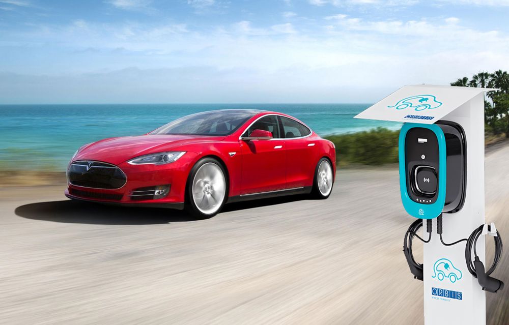 Зарядная станция Orbis VIARIS COMBI+ однофазная, 2х7.4 кВт, с кабелем Т1, с розеткой Т2 (OB94P21CHA2) - 3