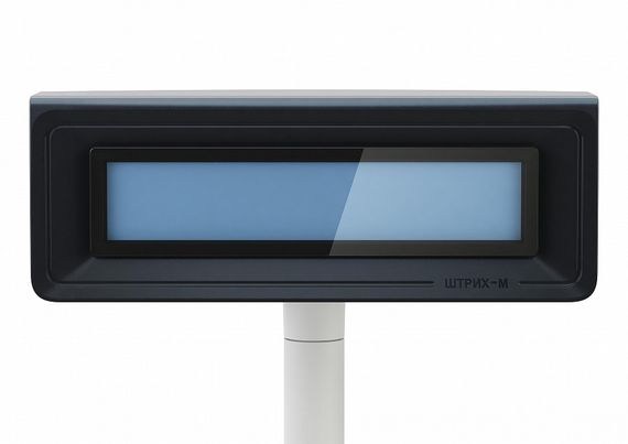 Дисплей покупателя ШТРИХ-Т D3 (USB, LCD 2x20) белый, темно серая рамка