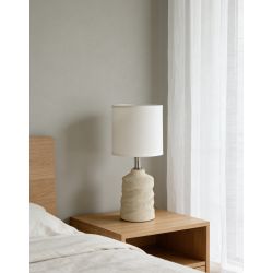 Настольная лампа Rivoli Marian 7549-502 1 х Е14 40 Вт керамика бежевая с абажуром | Rivoli