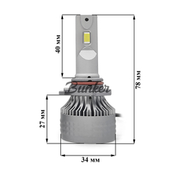 Светодиодные автомобильные LED лампы TaKiMi Soki HB3 (9005) 5500K 12/24V