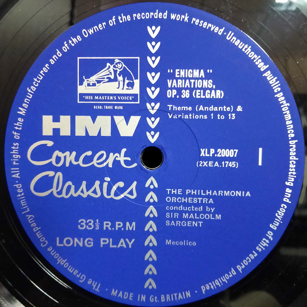 Elgar / The Enigma Variations - Fantasia On A Theme By Thomas Tallis (LP)