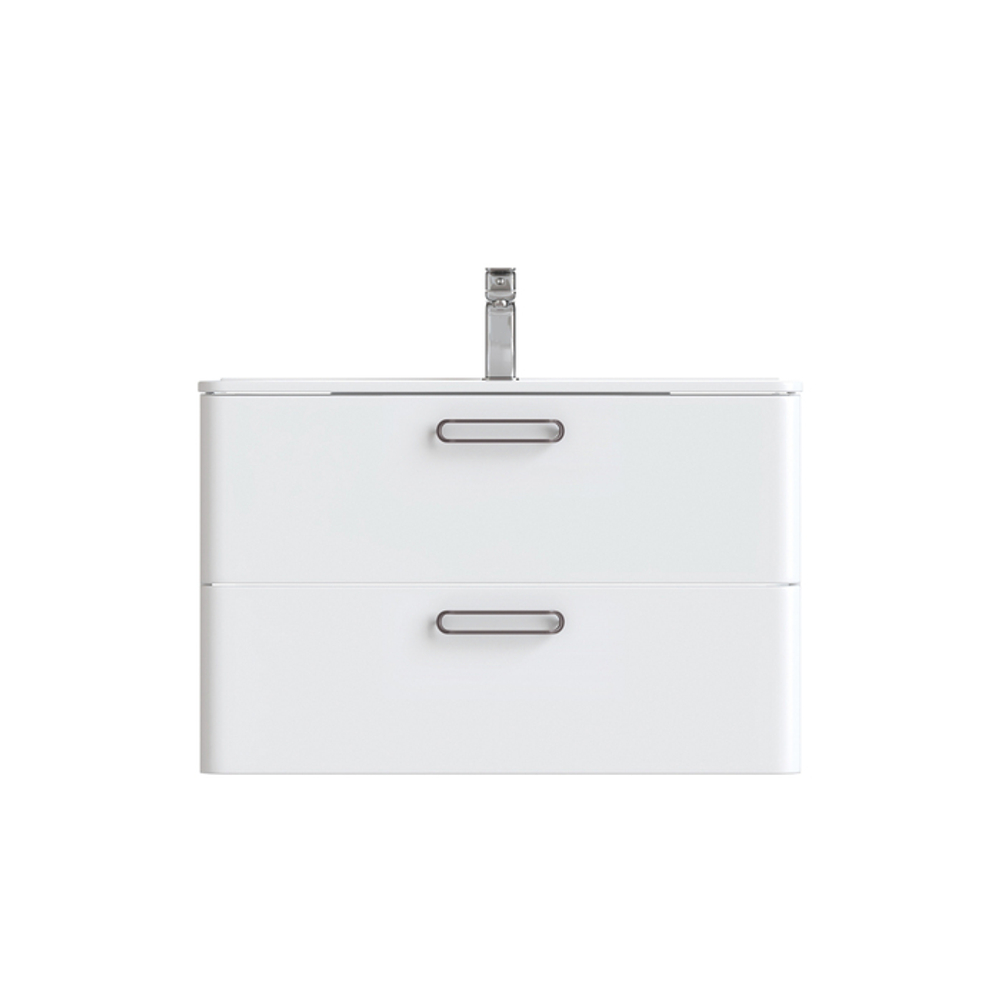 Тумба с умывальником IDDIS Brick, подвесная, 80 см, белая, BRI80W0i95K