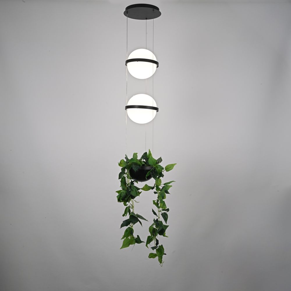 Подвесной Светильник Palma Wall Lamp 2 Шара + 1 Вазон By Imperiumloft