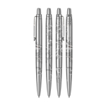 Шариковая ручка Parker Jotter Dragon Special Edition, цвет: St. Steel СT, стержень: Mblue в подарочной коробке