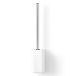 Ершик для туалета с держателем flex adhesive, белый