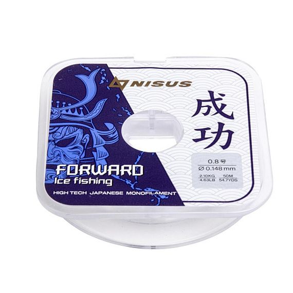 Леска FORWARD ICE FISHING 0,148mm/50m Nylon Transparent (N-FIF-0.148-50) Nisus