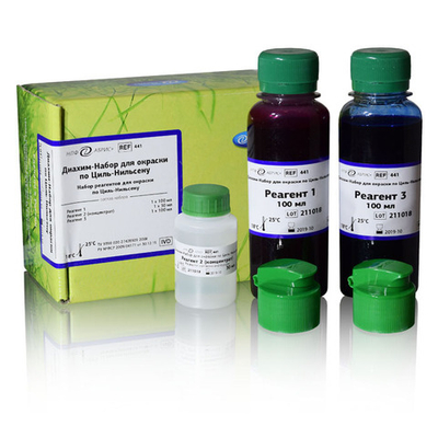 Диахим-Набор д/окраски по Циль-Нильсену, 200 опр., Абрис (441), набор