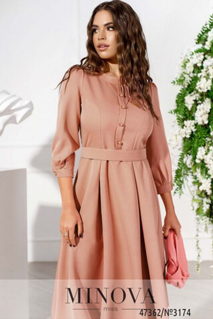 Платье 3174-пудра Minova Фото 2