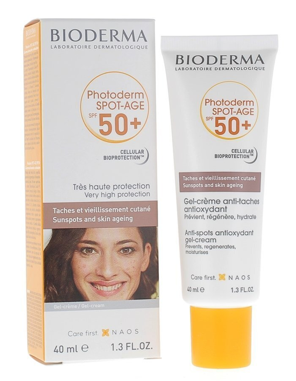 BIODERMA PHOTODERM Spot Age SPF 50+ Антивозрастной осветляющий крем с эффектом лифтинга