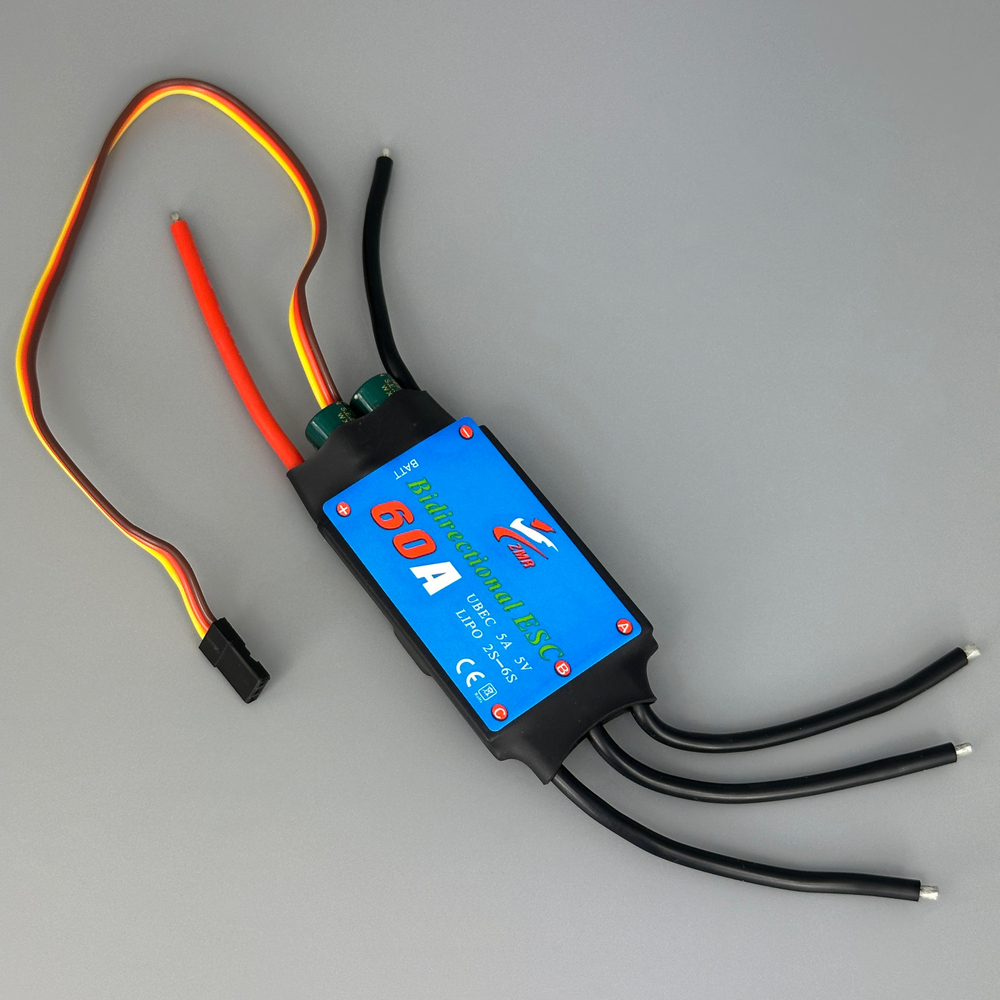 Регулятор скорости Bidirectional 60A 2-6s UBEC 5A 5V