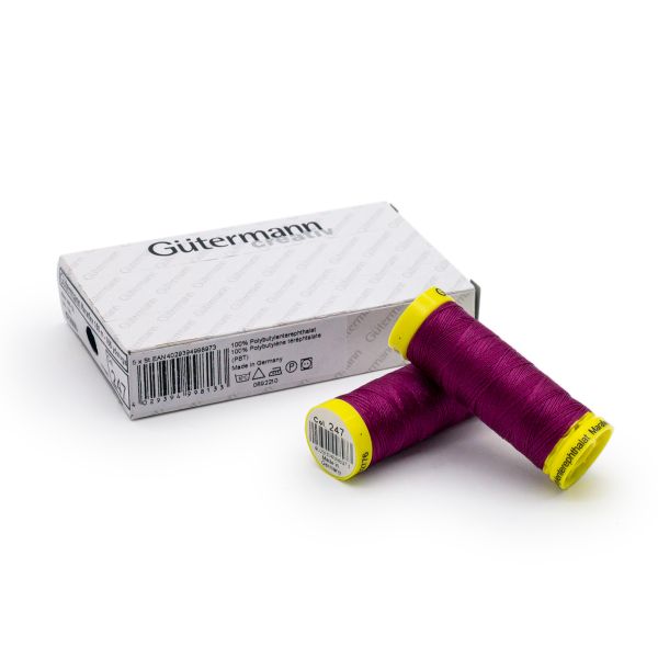 Нитки для трикотажа Gutermann Maraflex 120 (150 метров), 5 кат. | 247 фуксия
