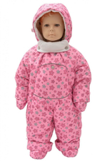 Комбинезон-трансформер с отстёг.мех. "Звёзды" р.74, розовый (Rusland) А 72-18