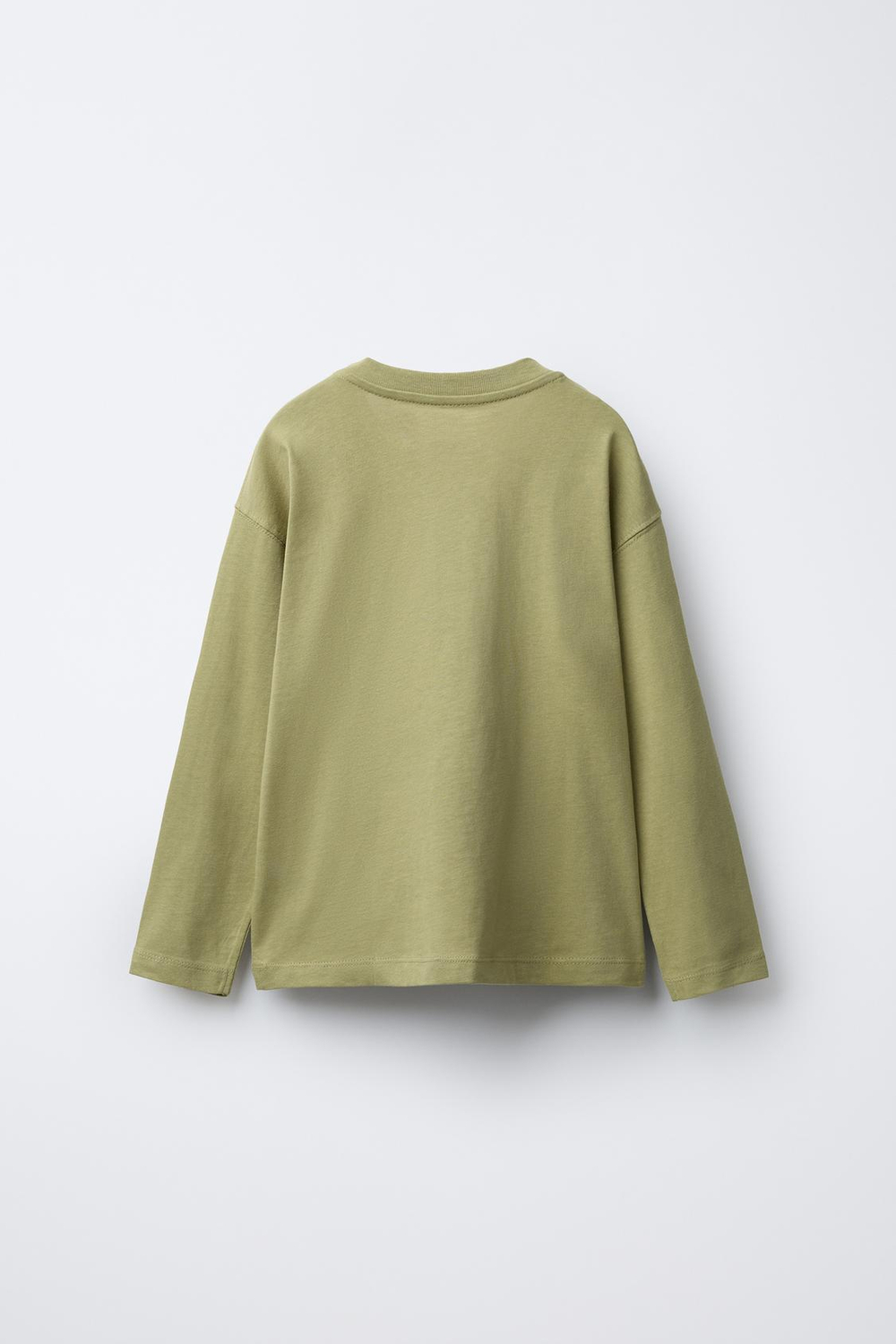 ZARA БАЗОВАЯ ФУТБОЛКА, ХАКИ