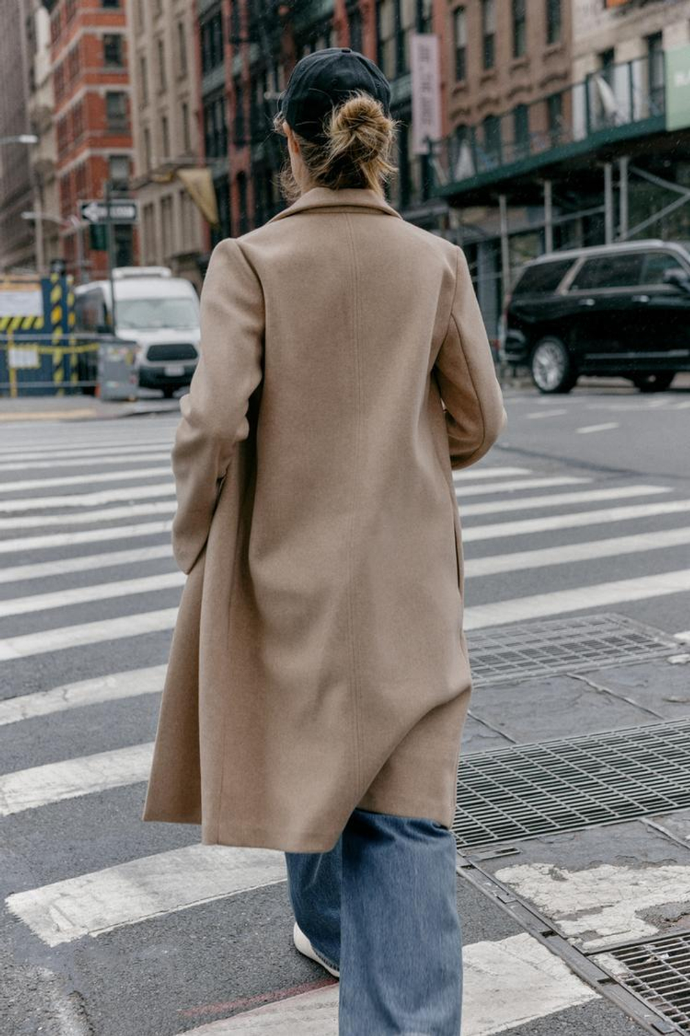 ZARA БАЗОВОЕ ПАЛЬТО ИЗ МЯГКОЙ ТКАНИ, МЯГКИЙ КАШТАНОВЫЙ