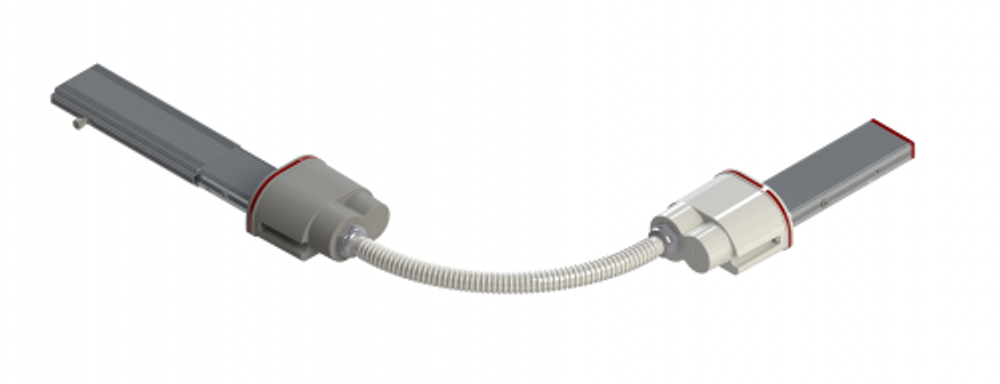 Гибкий поворот шинопровода, Cu, 6P, 40A