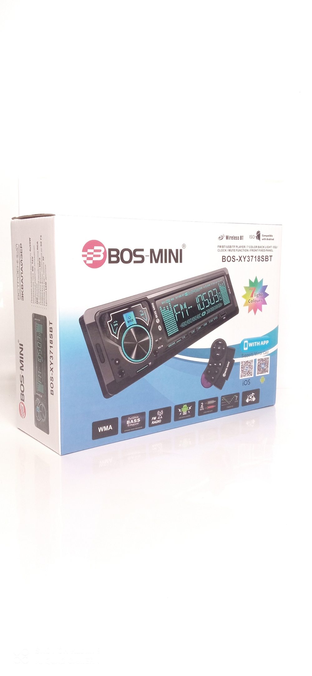 Автомагнитола BOS-MINI BOS-XY3718SBT Bluetooth