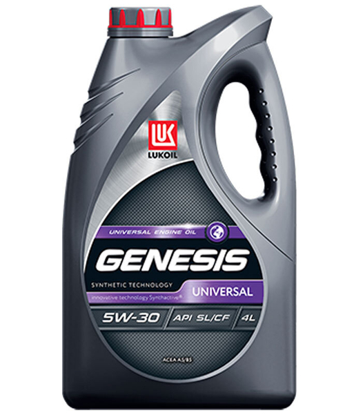 Масло моторное полусинтетическое Лукойл (Lukoil) GENESIS UNIVERSAL 5W30 4л