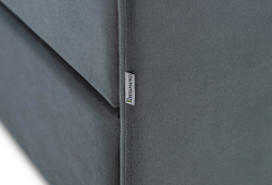 Детская мягкая кровать с ящиком Бельмарко Letmo графит велюр