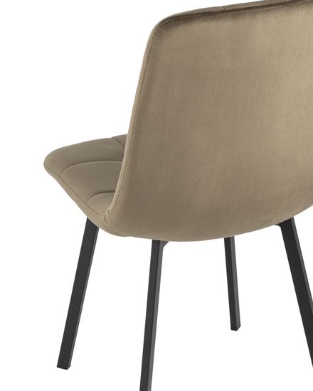 Стул Chilly велюр коричневый 2 шт.